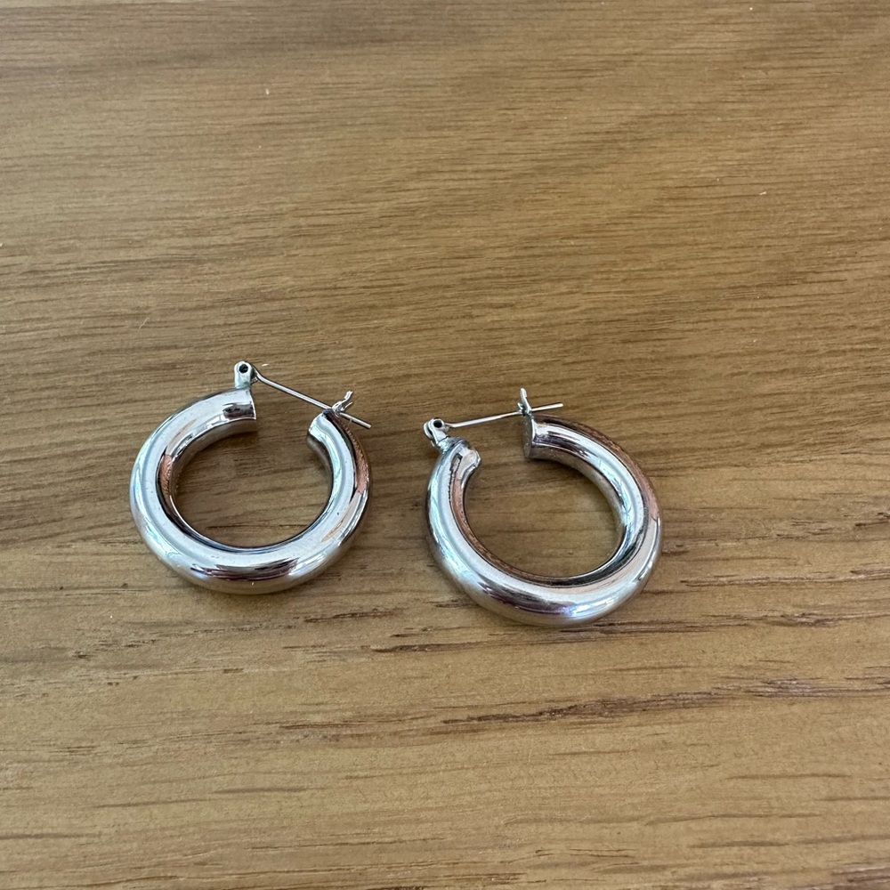 Luv aj baby tube hoops- silver